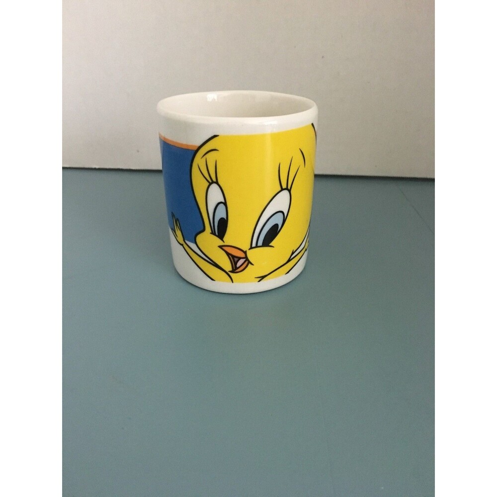Vintage 1998 Tweety Bird By LOONEY-TUNES Cup / Mug Yellow Blue